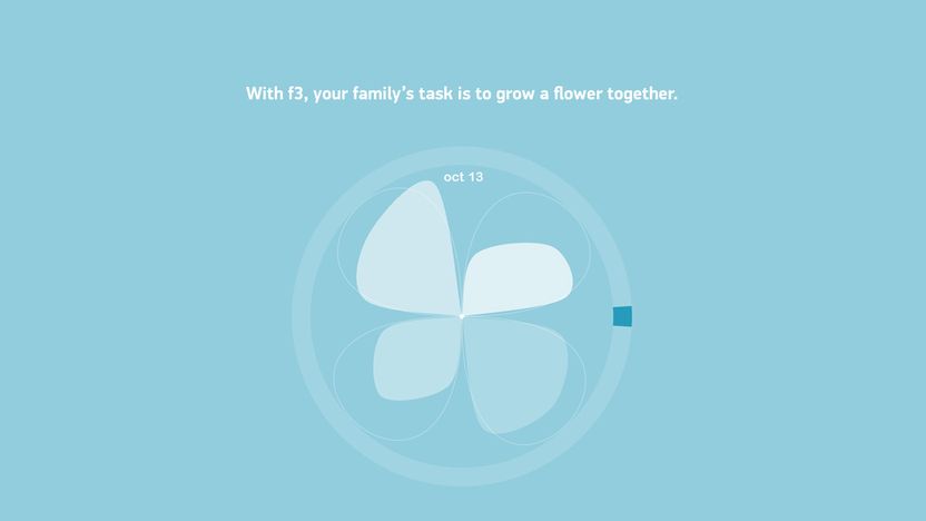 With f3, your family's task is to grow a flower together.