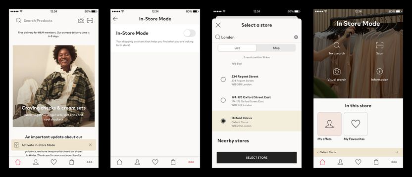 H&M In-Store Mode